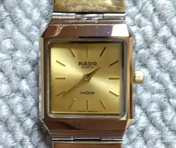 [ 작동품 ] RADO DIASTAR 여성용 손목시계 쿼츠 골드 컬러