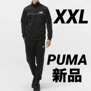 새상품 PUMA XXL 남성용 저지 상하의 세트 트랙수트 블랙