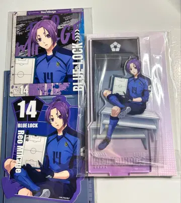블루 록 미카게 레오 이중 아크릴 스탠드 스티커 스나마이 극장판