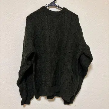 구제 의류 marchbrae XL 다크 그린 니트 스웨터
