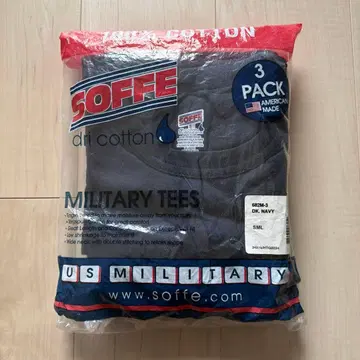 SOFFE 다크 네이비 T셔츠 3팩 S 사이즈