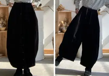 24AW NARON 코듀로이 팬츠스커트