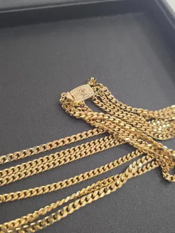 금 도금 로프 체인 목걸이