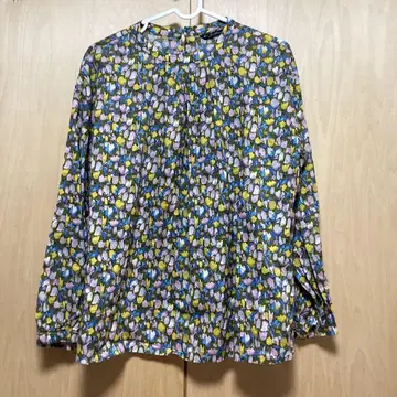 J. Sloane 꽃무늬 긴팔 셔츠 M 일본제