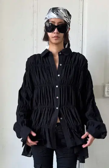 개더 맥시 길이 셔츠 ZWCOLLECTION ZARA