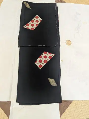 새상품 기모노용 겉옷 블랙