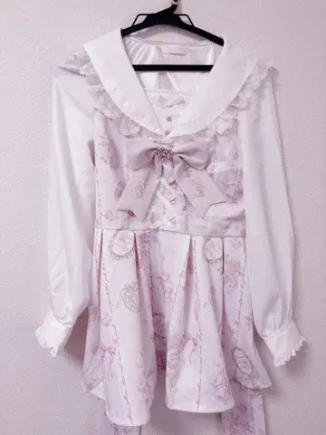 LIZLISA 리즈리사 주얼리 패턴 셋업 핑크