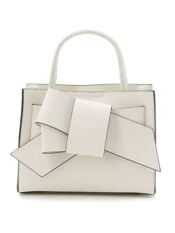 FRAYI.D 리본 포함 화이트 숄더백