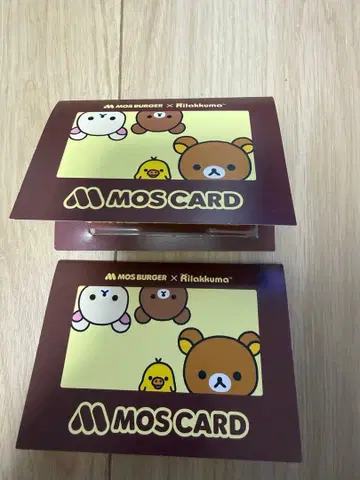 MOS CARD 리락쿠마 미사용 MOS CARD 2장 세트
