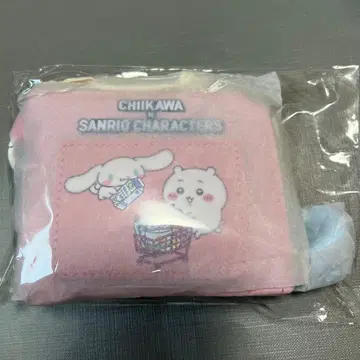 치이카와 x 산리오 캐릭터즈 컴팩트 지갑 시나몬