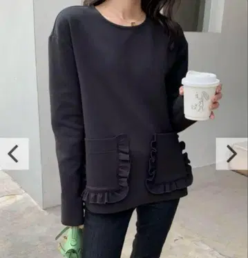 벌스데이 바쉬 KAIRY 프릴 포켓 탑 블랙