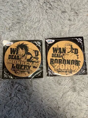 [ 무기와라 스토어 한정판 ] 원피스 조로 루피 코스터 세트 루피 조로