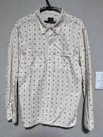 플랫 헤드 CO-35WR 네이티브 프린트 워크 셔츠 사이즈 40R