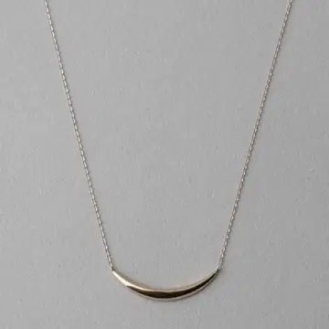 ete 목걸이 K10YG 크레센트 문