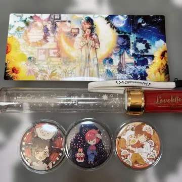 아마츠키 응원봉 캔뱃지 세트