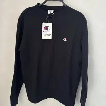 Champion 블랙 크루넥 트레이닝복