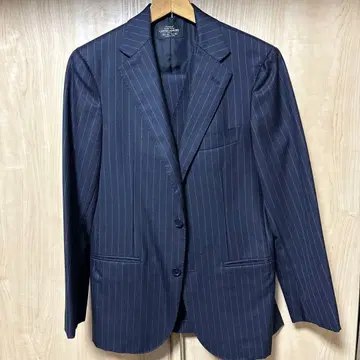 UNITED ARROWS 네이비 스트라이프 비즈니스 정장 쓰리피스