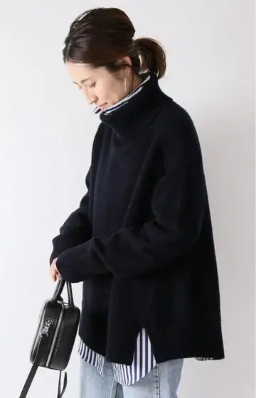 새상품급 프레임워크스 터틀 롱 풀오버 니트