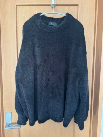 루즈 다크 그레이 루즈핏 니트