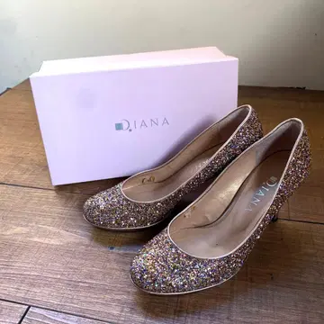 DIANA 힐 스팽글 x 골드