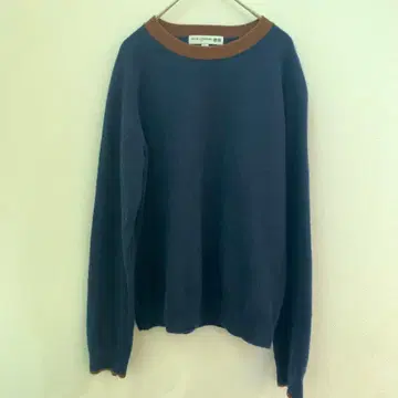 유니클로 크루넥 긴팔 니트 스웨터 네이비 캐시미어 여성용 L