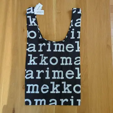 마리메꼬 로고 에코백 블랙