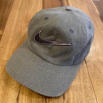 90s NIKE 나이키 6패널 캡 빅 로고 카키 빈티지