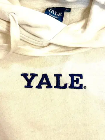 Yale University 화이트 후드티 S