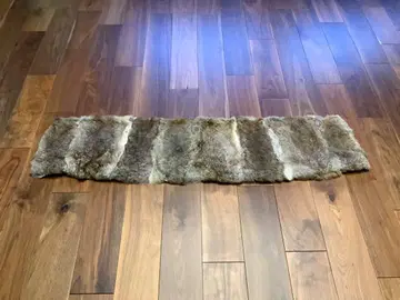 보아 퍼 원단 브라운 계열 숄