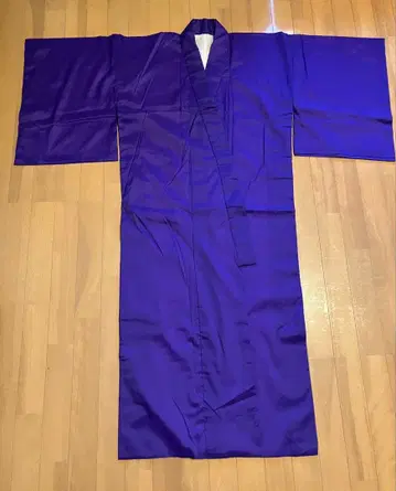 류큐 무용 보라색 이로무지 기모노 의상