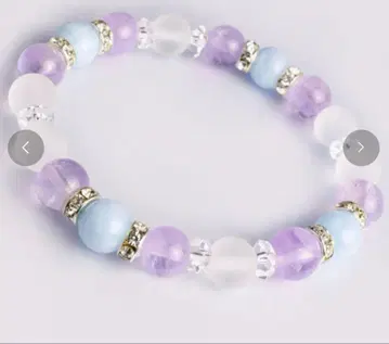 아쿠아 마린 라벤더 자수정 디자인 팔찌