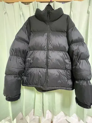 [ 판매 12/16까지 ] GU 히트 패디드 스탠드 카라 블루종 블랙 L