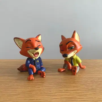 주토피아 닉 미니 피규어 가챠가챠