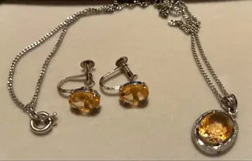 토파즈 목걸이 귀걸이