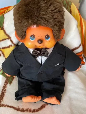 쇼와 레트로 몬치치 블루 아이 초기 몬치치 인형 봉제 인형