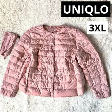 유니클로 울트라 라이트 다운 3XL 핑크 경량