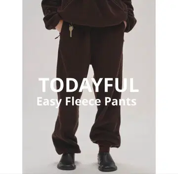 [ TODAYFUL ] 이지 플리스 팬츠 36