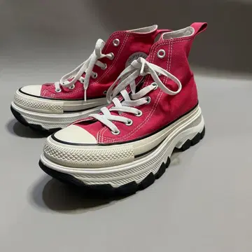 CONVERSE 트렉 웨이브 하이컷 레드 24.5cm 통굽