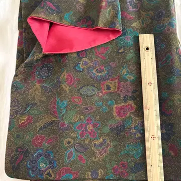 통세척 완료 사라사 패턴 코몬 이중 기모노