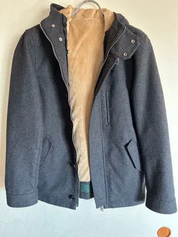 UREBAN RESEARCH 어반 리서치 두꺼운 원단 코트 후드 부착