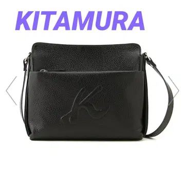 Kitamura 키타무라 숄더백 토트백 소가죽 블랙 블랙