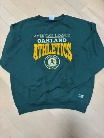 오클랜드 애슬레틱 맨투맨 그린 L 스트릿