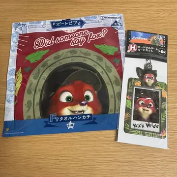 주토피아 복권 닉 카드 홀더 반다나 손수건