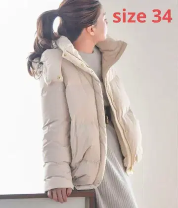 IENA 이에나 리사이클 다운 숏코트 34