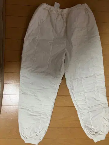 실크 팬츠 아이보리 쿠션 팬츠 L 사이즈