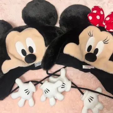 미키 미니 귀도리 모자