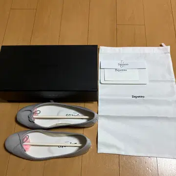 새상품 Repetto 그레이 발레 슈즈