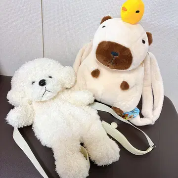 봉제 인형 백팩 개 카피바라 2세트