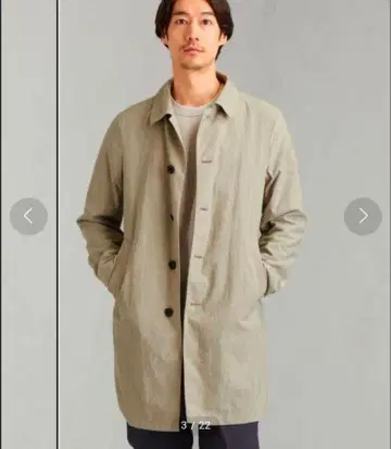 그린 레이블 릴랙싱 나일론 옥스 스텐카라 코트 S