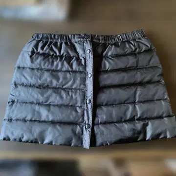 블랙 다운풍 패딩 스커트 센슈카이 LL